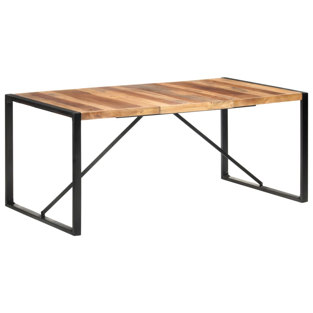vidaXL Valgomojo stalas, 180x90x75cm, mediena su dalbergijos apdaila