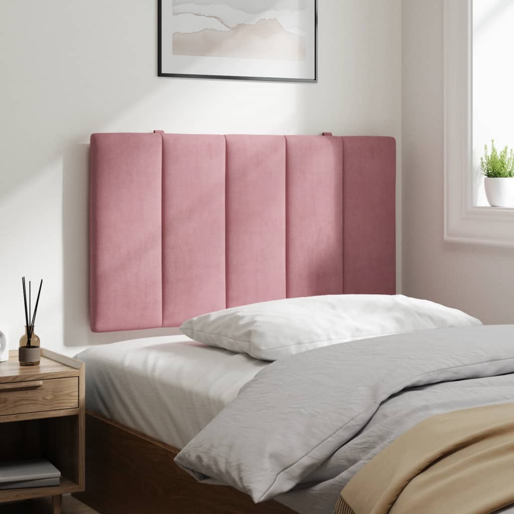 vidaXL Galvūgalio pagalvėlė, rožinės spalvos, 80cm, aksomas