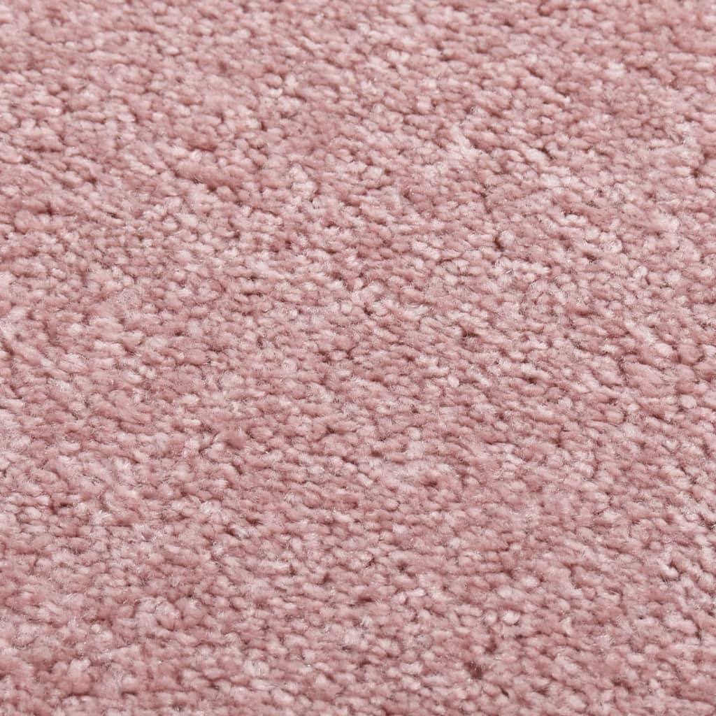 vidaXL Kilimėlis, rožinės spalvos, 80x150cm, trumpi šereliai