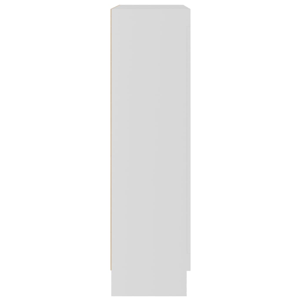 vidaXL Vitrininė spintelė, baltos spalvos, 82,5x30,5x115cm, MDP