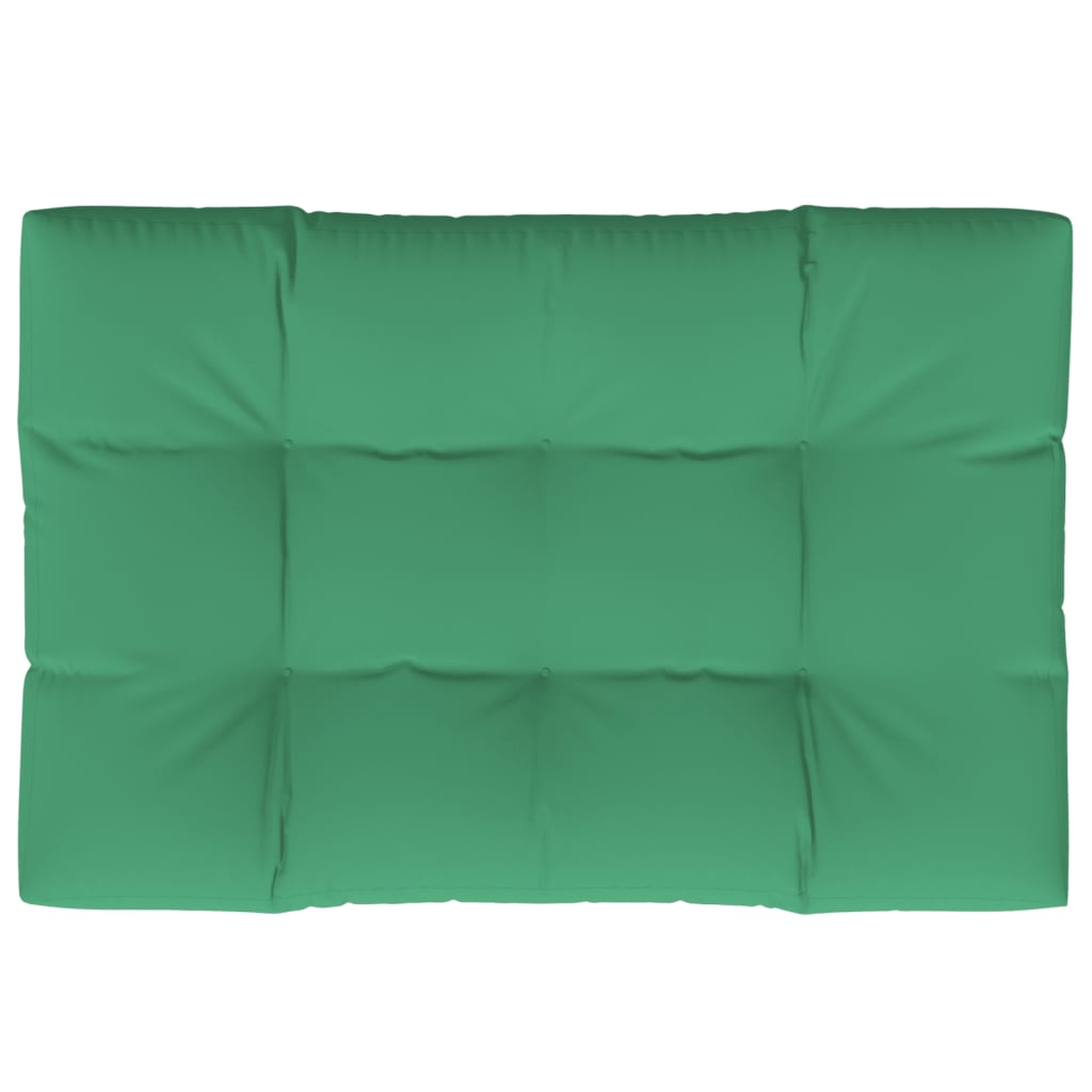 vidaXL Paletės pagalvėlė, žalios spalvos, 120x80x12cm, audinys