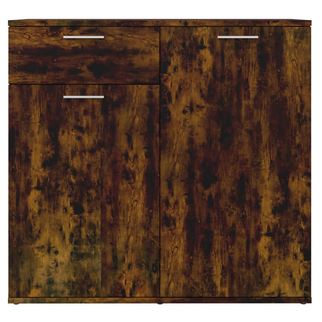 vidaXL Šoninė spintelė, dūminio ąžuolo spalvos, 80x36x75cm, mediena
