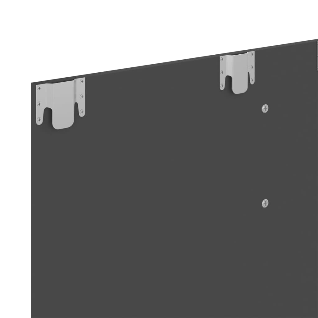 vidaXL Sieninė televizoriaus spintelė, pilka, 120x23,5x90cm, MDP