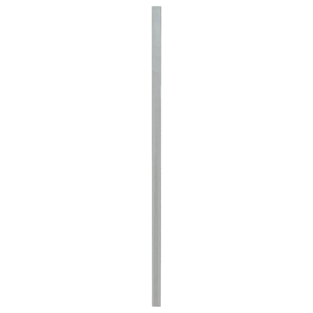 vidaXL Tvoros stulpai, 10vnt., sidabriniai, 150cm, plienas