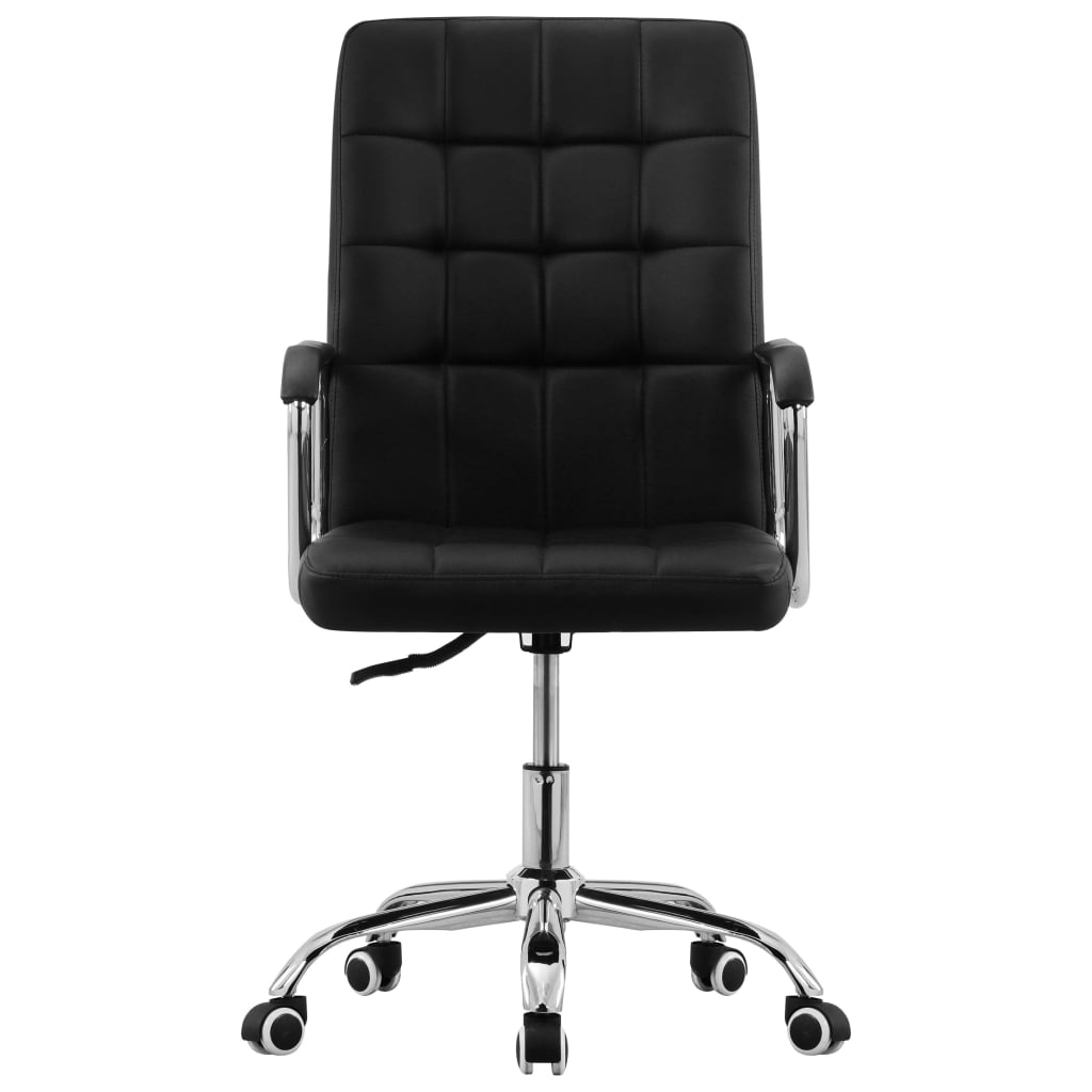 vidaXL Pasukama biuro kėdė, juodos spalvos, audinys