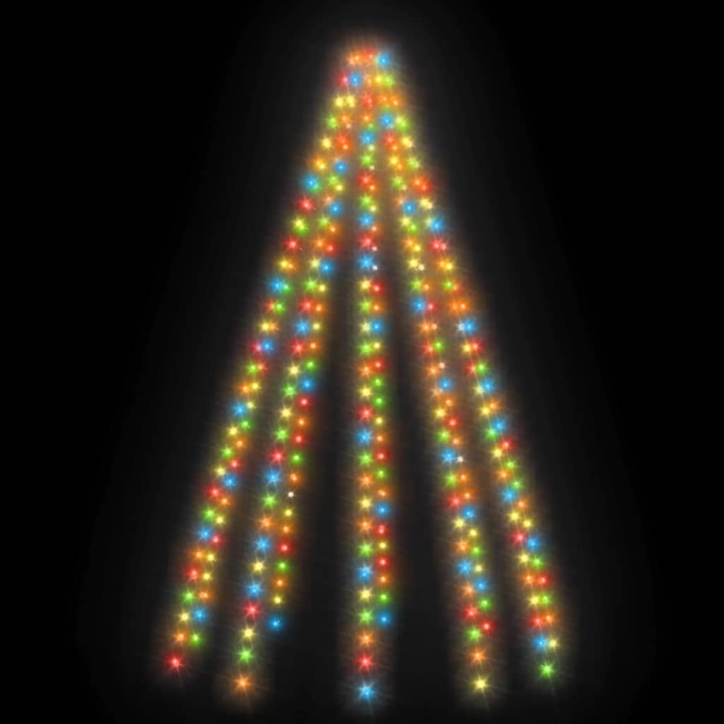 vidaXL Kalėdų eglutės girlianda su 300 spalvotų LED lempučių, 300cm