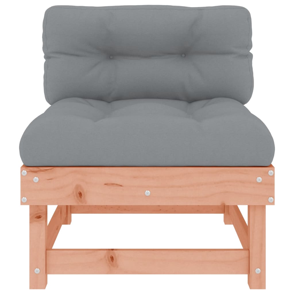 vidaXL Vidurinė sofos dalis su pagalvėlėmis, douglas eglės masyvas