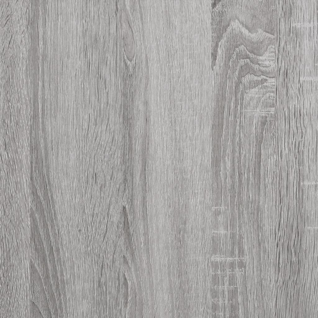vidaXL Vinilinių plokštelių spintelė, pilka, 100x38x48cm, mediena