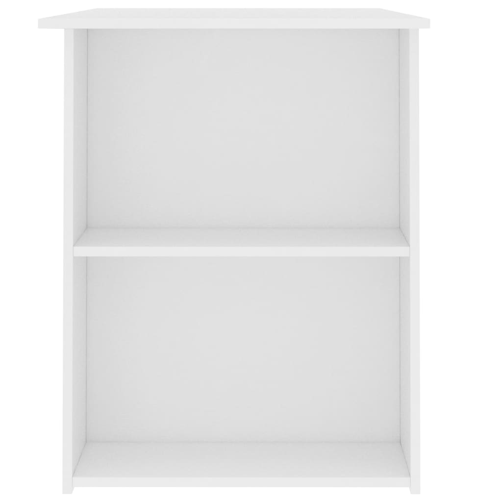 vidaXL Rašomasis stalas, baltos spalvos, 110x60x73cm, MDP