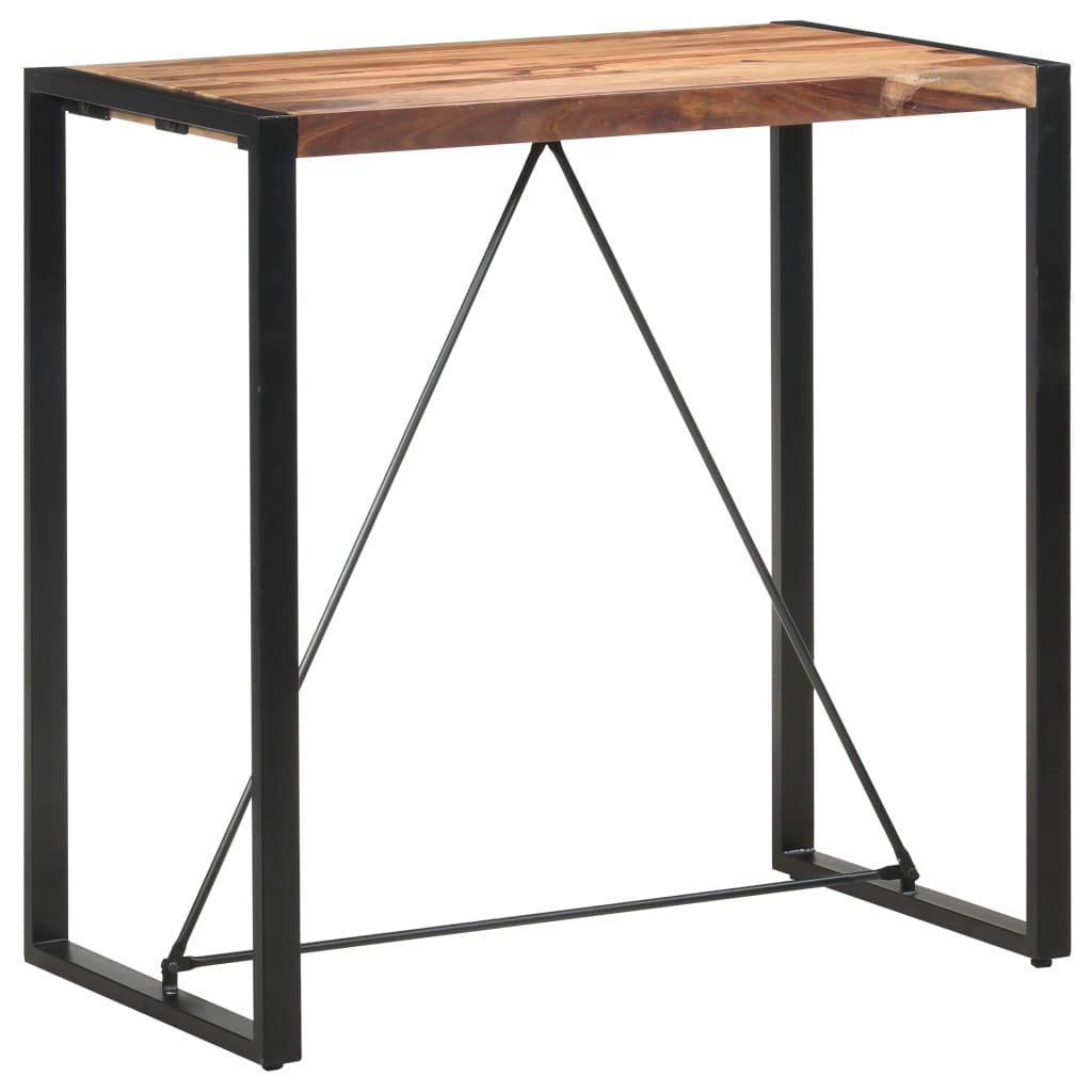 vidaXL Baro stalas, 110x60x110cm, rausvosios dalbergijos masyvas