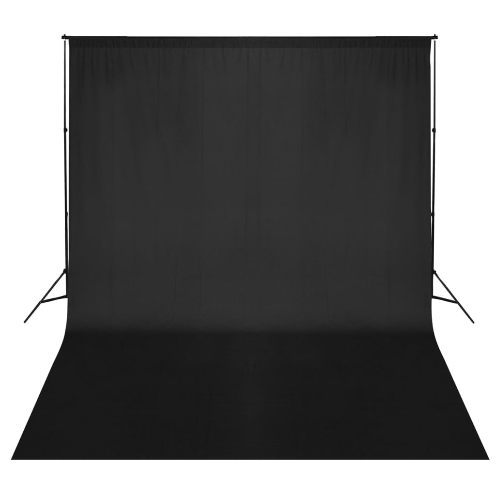 vidaXL Fono rėmo sistema, 300 x 300 cm, juoda