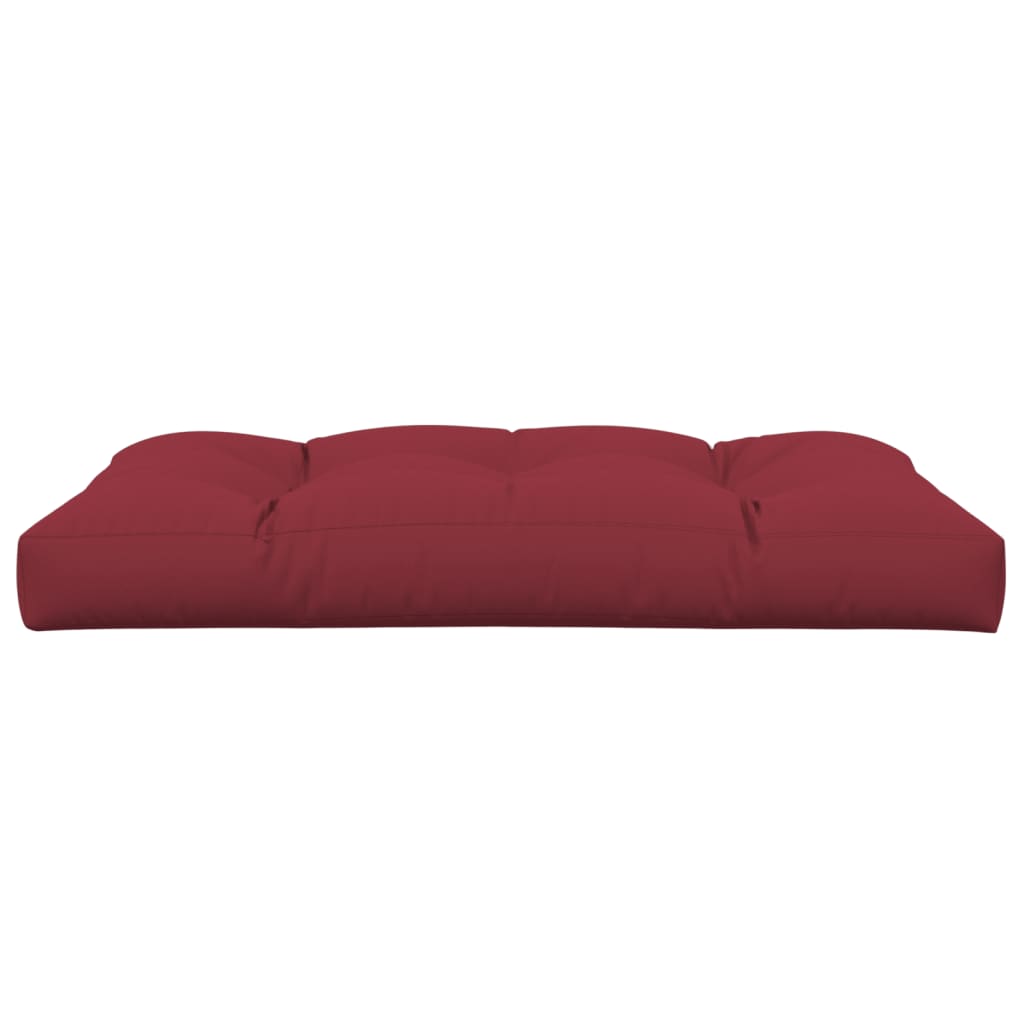 vidaXL Paletės pagalvėlė, raudonojo vyno spalvos, 120x80x12cm, audinys