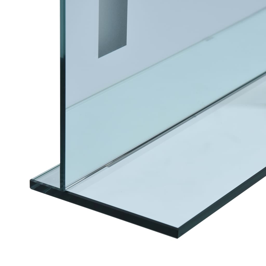 vidaXL Sieninis vonios kambario LED veidrodis su lentyna, 60x80cm