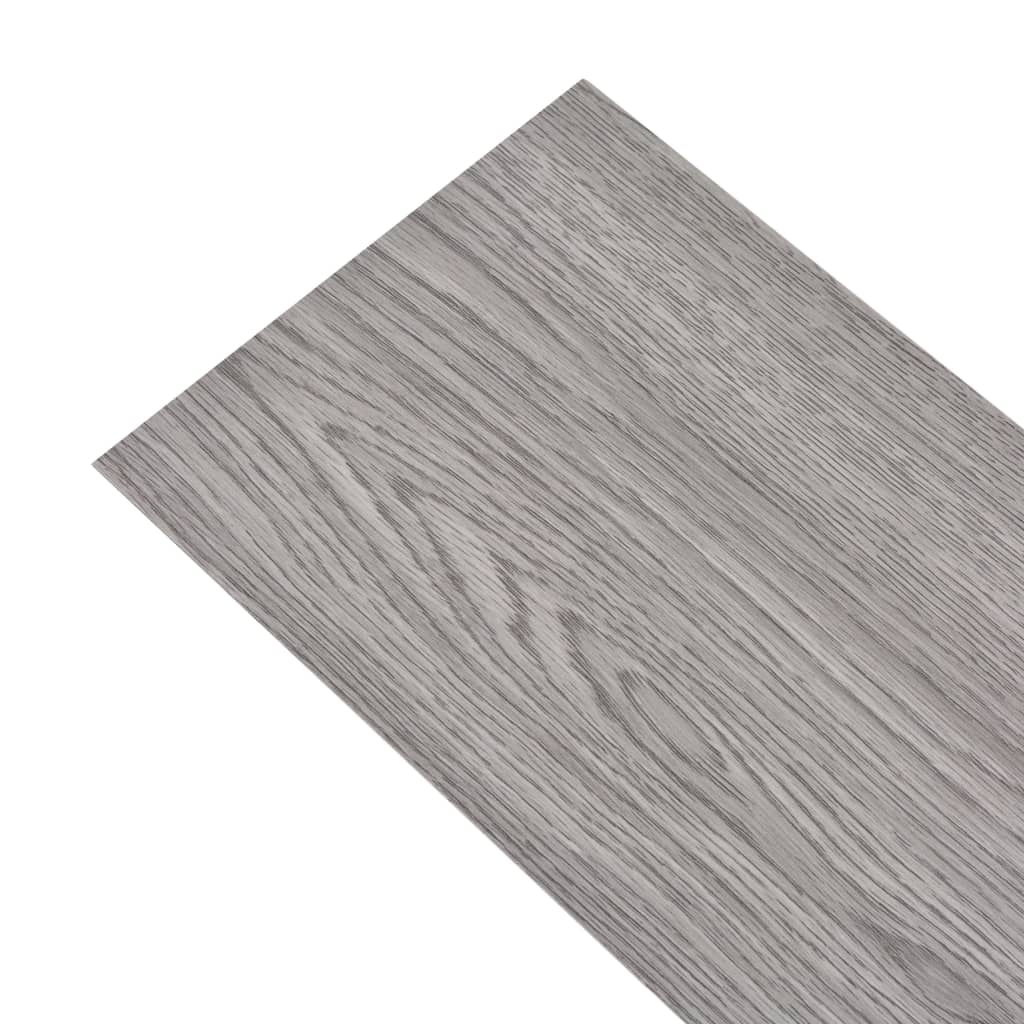vidaXL Grindų plokštės, tamsiai pilkos, PVC, 5,21m², 2mm
