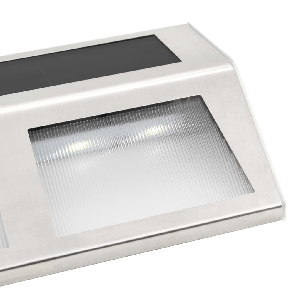 vidaXL Saulės energija įkraunami šviestuvai, 4vnt., šiltos baltos LED