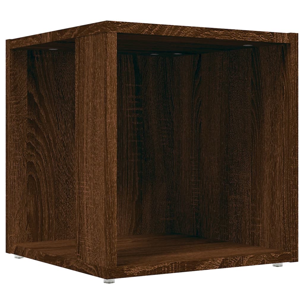vidaXL Šoninis staliukas, rudas ąžuolo, 33x33x34,5cm, mediena