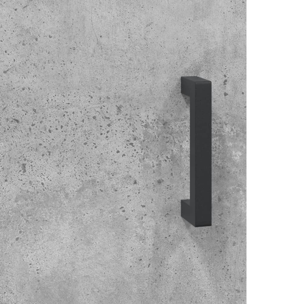 vidaXL Šoninė spintelė, betono pilka, 90x34x80cm, apdirbta mediena