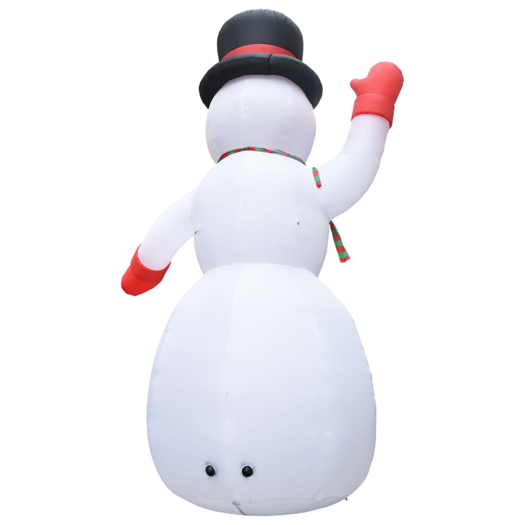 vidaXL Pripučiamas kalėdinis sniego senis su LED, 600cm, IP44, XXL