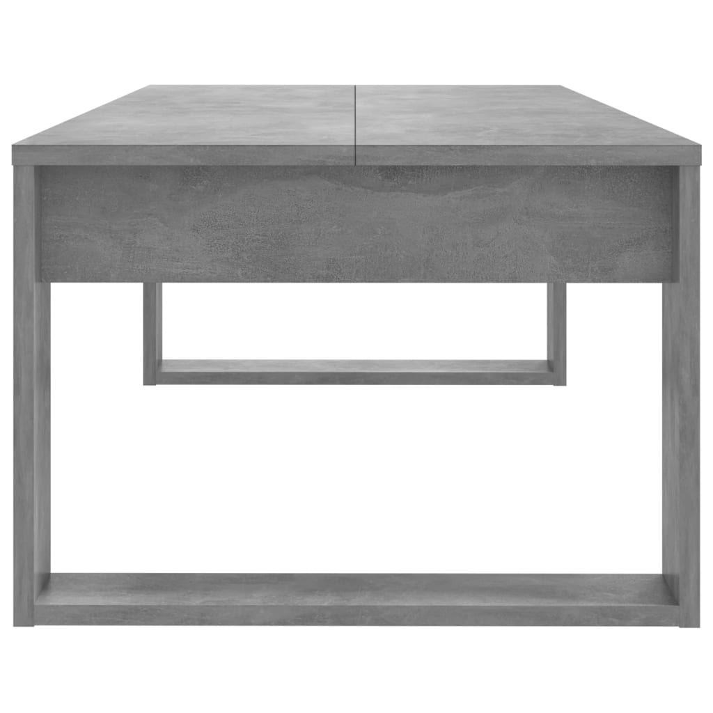 vidaXL Kavos staliukas, betono pilkas, 110x50x35cm, apdirbta mediena