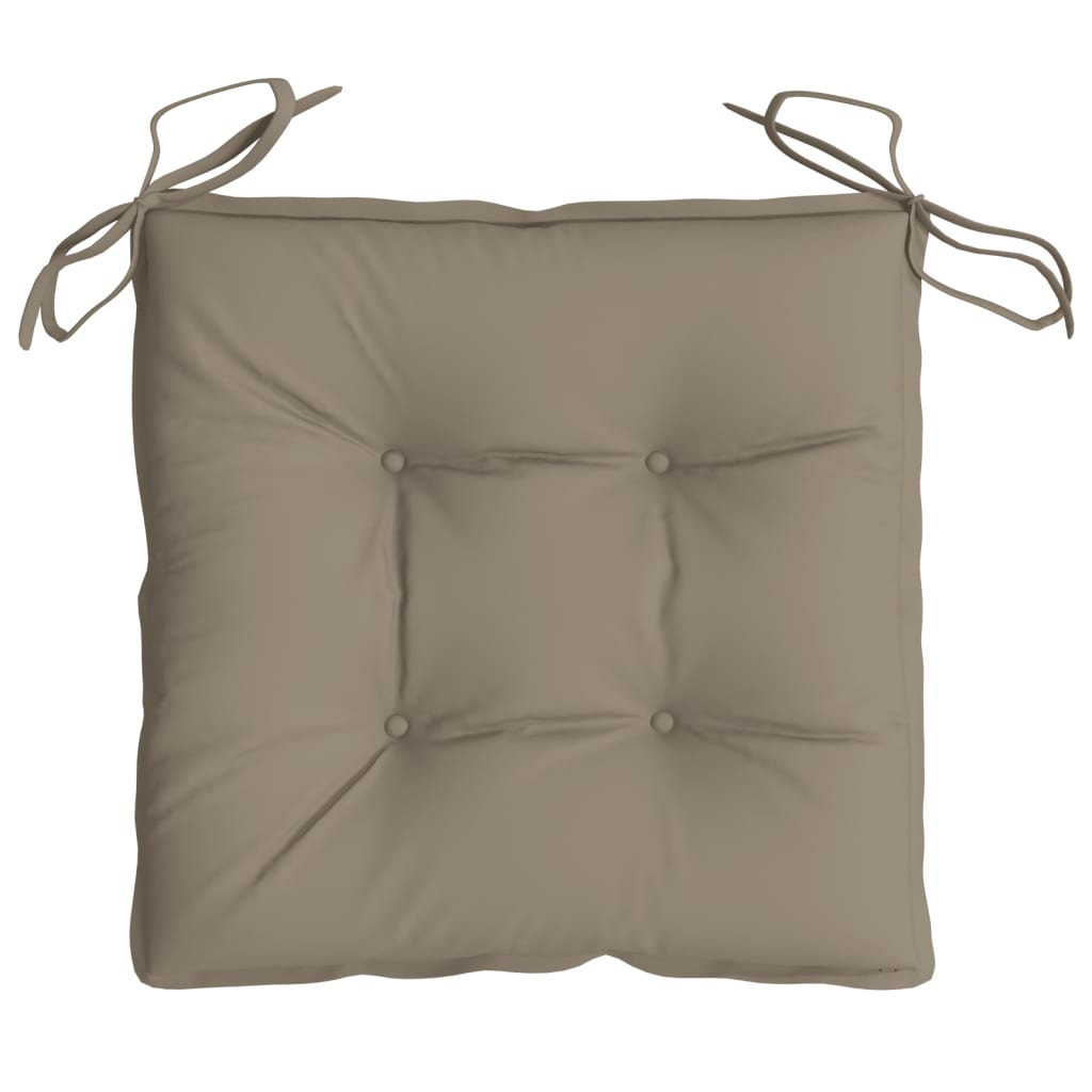 vidaXL Palečių pagalvėlės, 4vnt., taupe, 50x50x7cm, oksfordo audinys