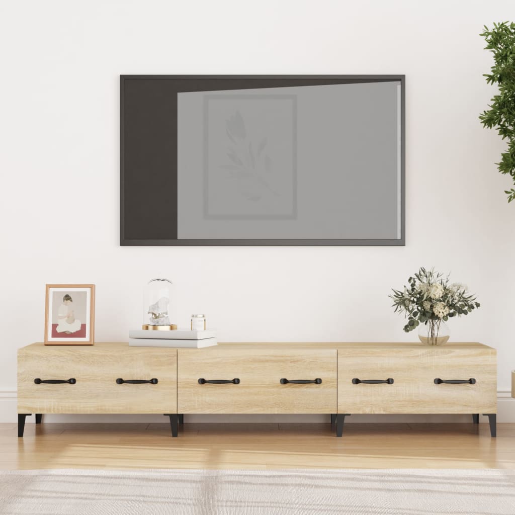 vidaXL Televizoriaus spintelė, ąžuolo, 150x34,5x30cm, apdirbta mediena