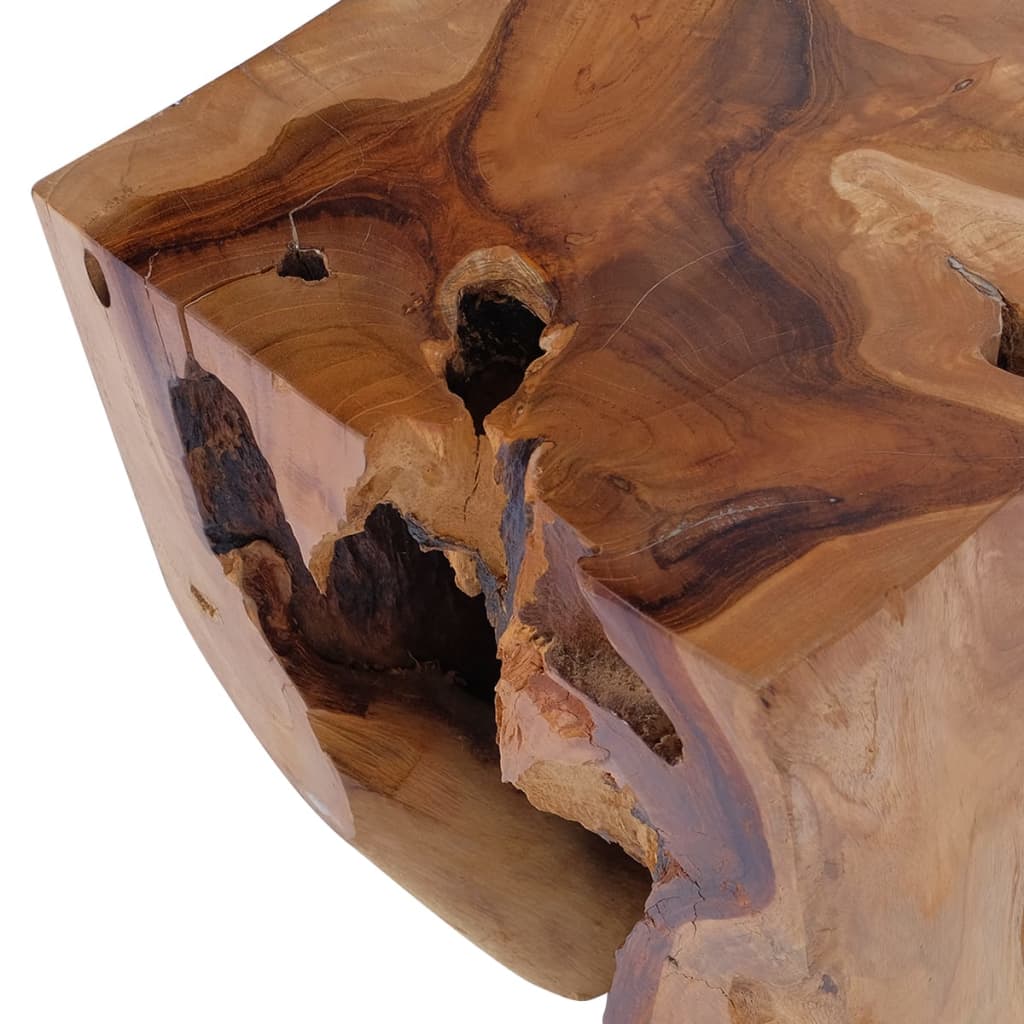vidaXL Taburetė, tikmedžio medienos masyvas