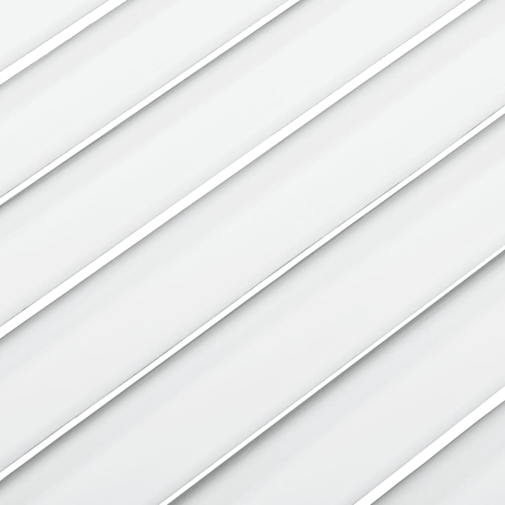 vidaXL Spintelės durelės, baltos, 61,5x49,4cm, pušis, žaliuzių dizaino