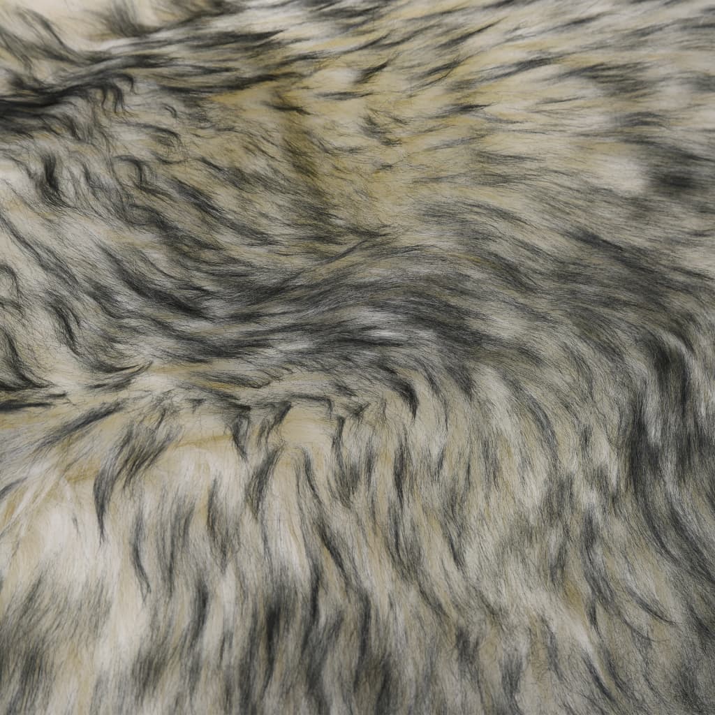 vidaXL Avies kailio kilimėlis, tamsiai pilkos sp. mišinys, 60x180cm