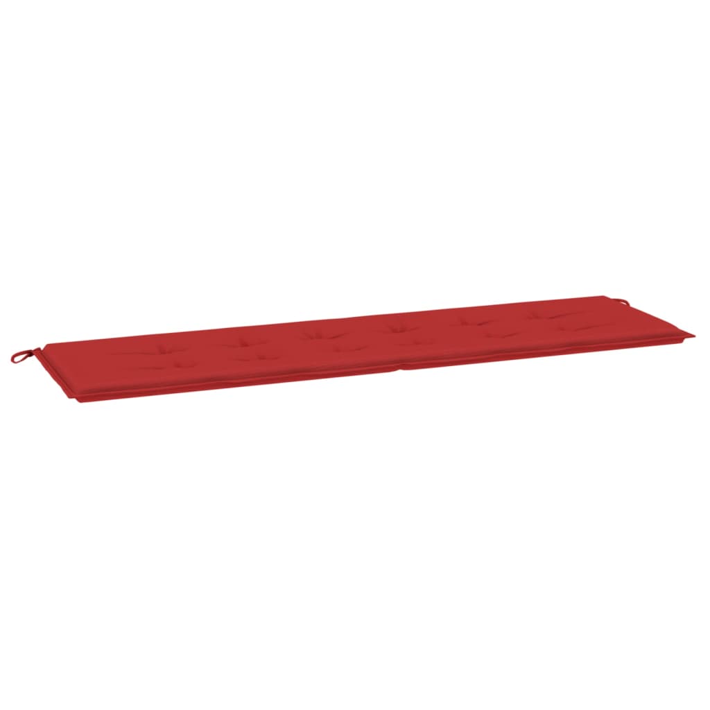 vidaXL Sodo suoliuko pagalvėlė, raudonos spalvos, 180x50x3cm, audinys