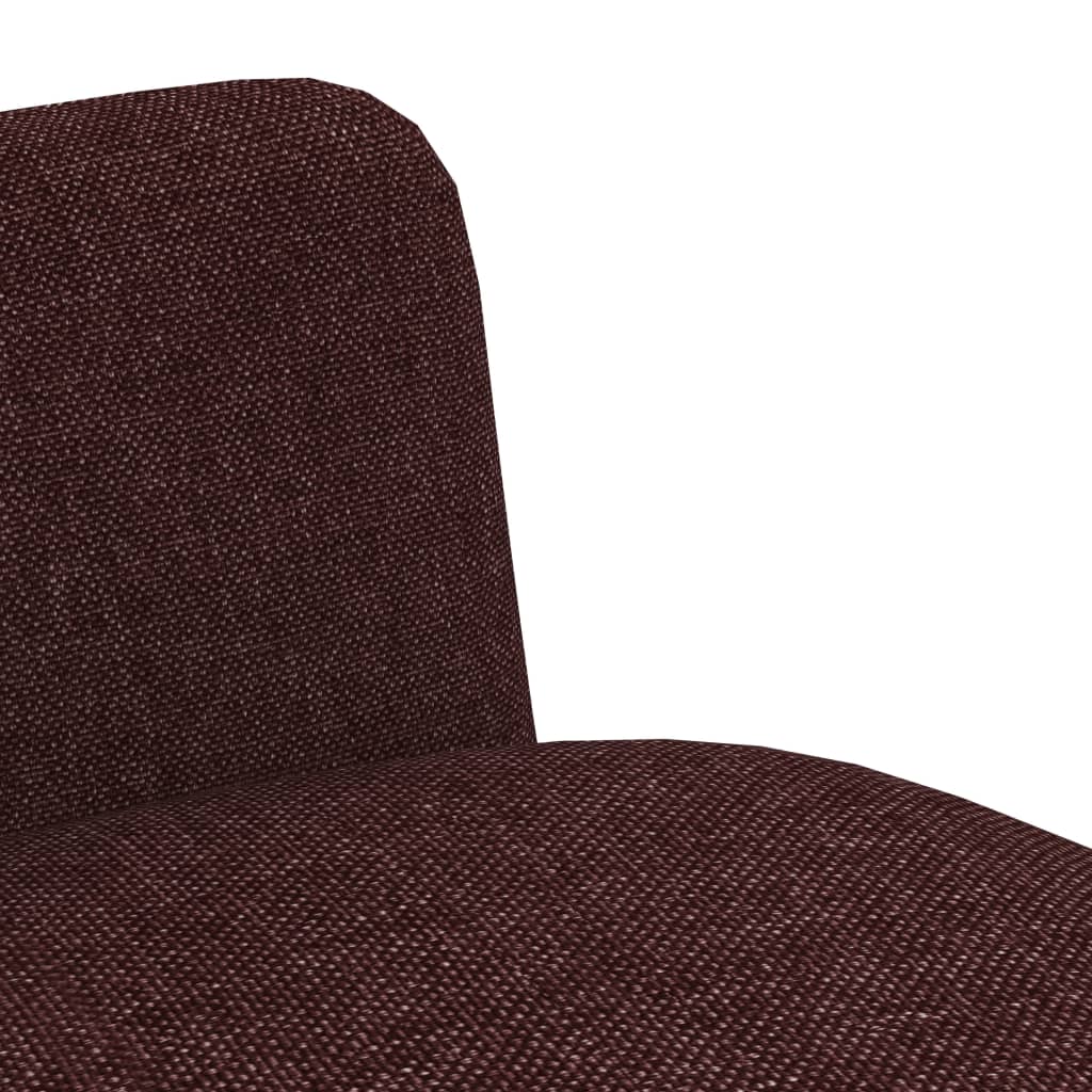 vidaXL Valgomojo kėdės, 6 vnt., vyno spalvos, audinys (3x282597)