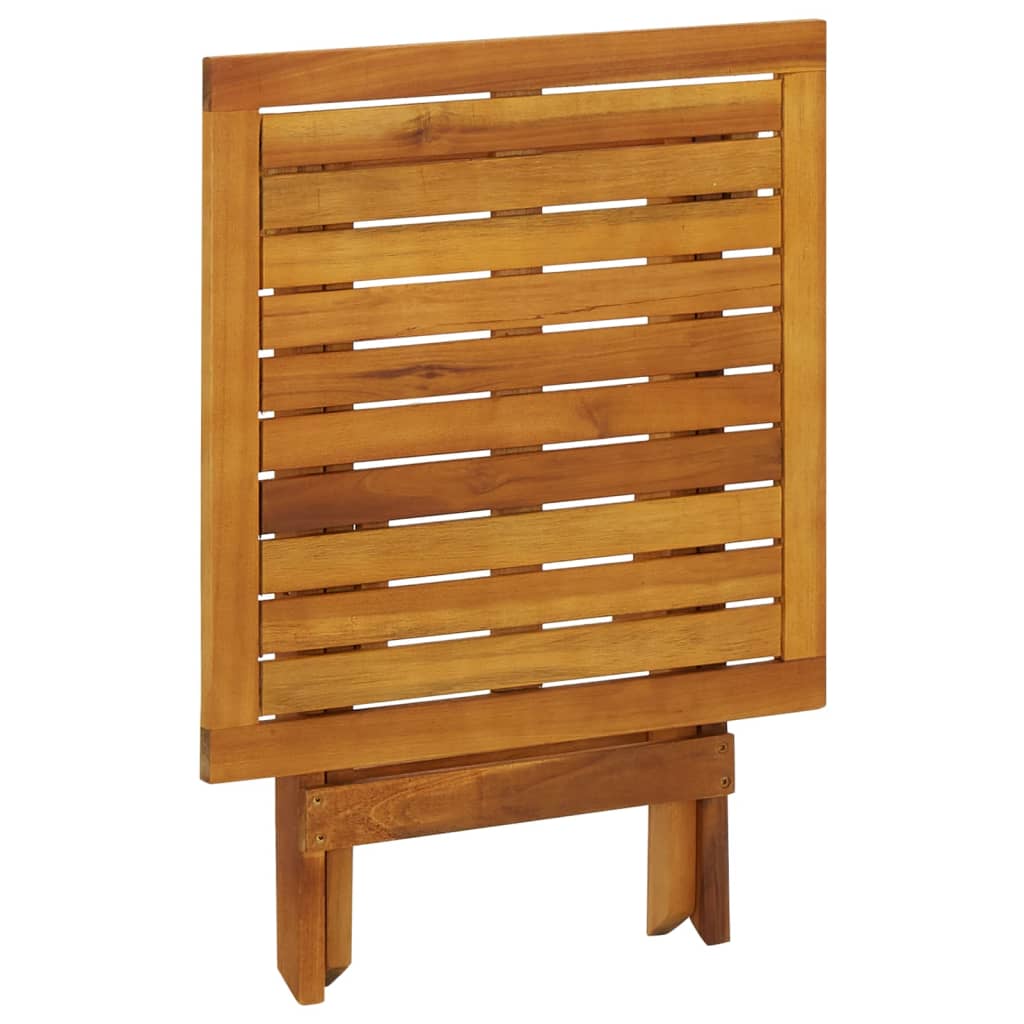 vidaXL Baro stalas, 46x46x47cm, akacijos medienos masyvas