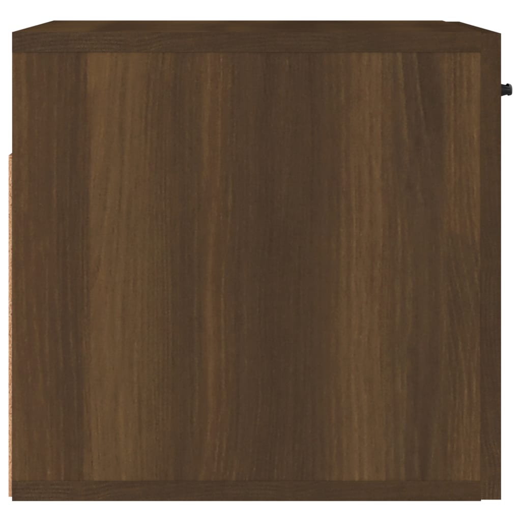 vidaXL Sieninė spintelė, ruda ąžuolo, 80x36,5x35cm, apdirbta mediena