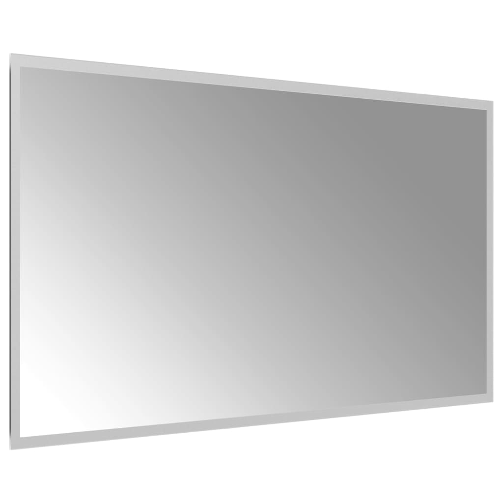 vidaXL Vonios kambario LED veidrodis, 90x50cm