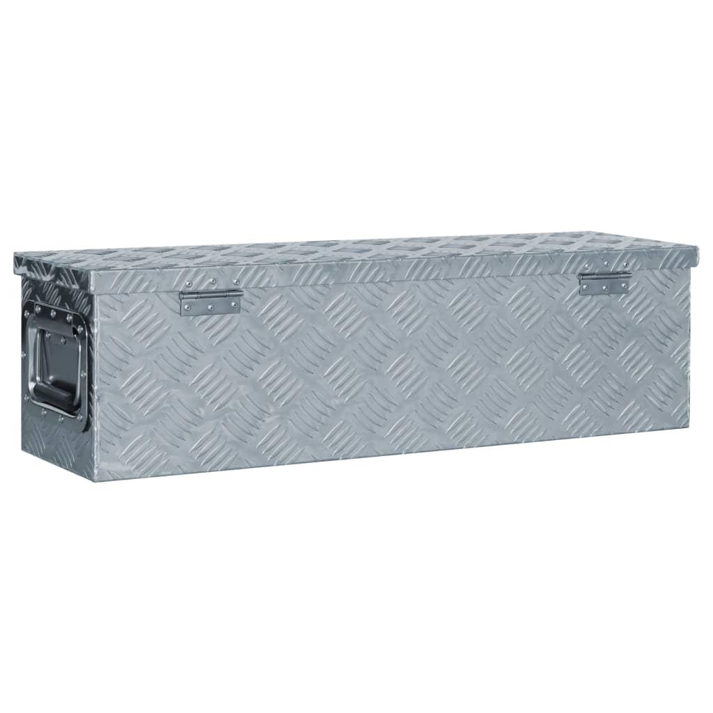 vidaXL Aliuminio dėžė, 80,5x22x22cm, sidabrinė