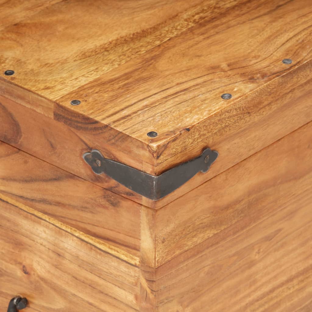 vidaXL Skrynia, 90x40x40cm, akacijos medienos masyvas