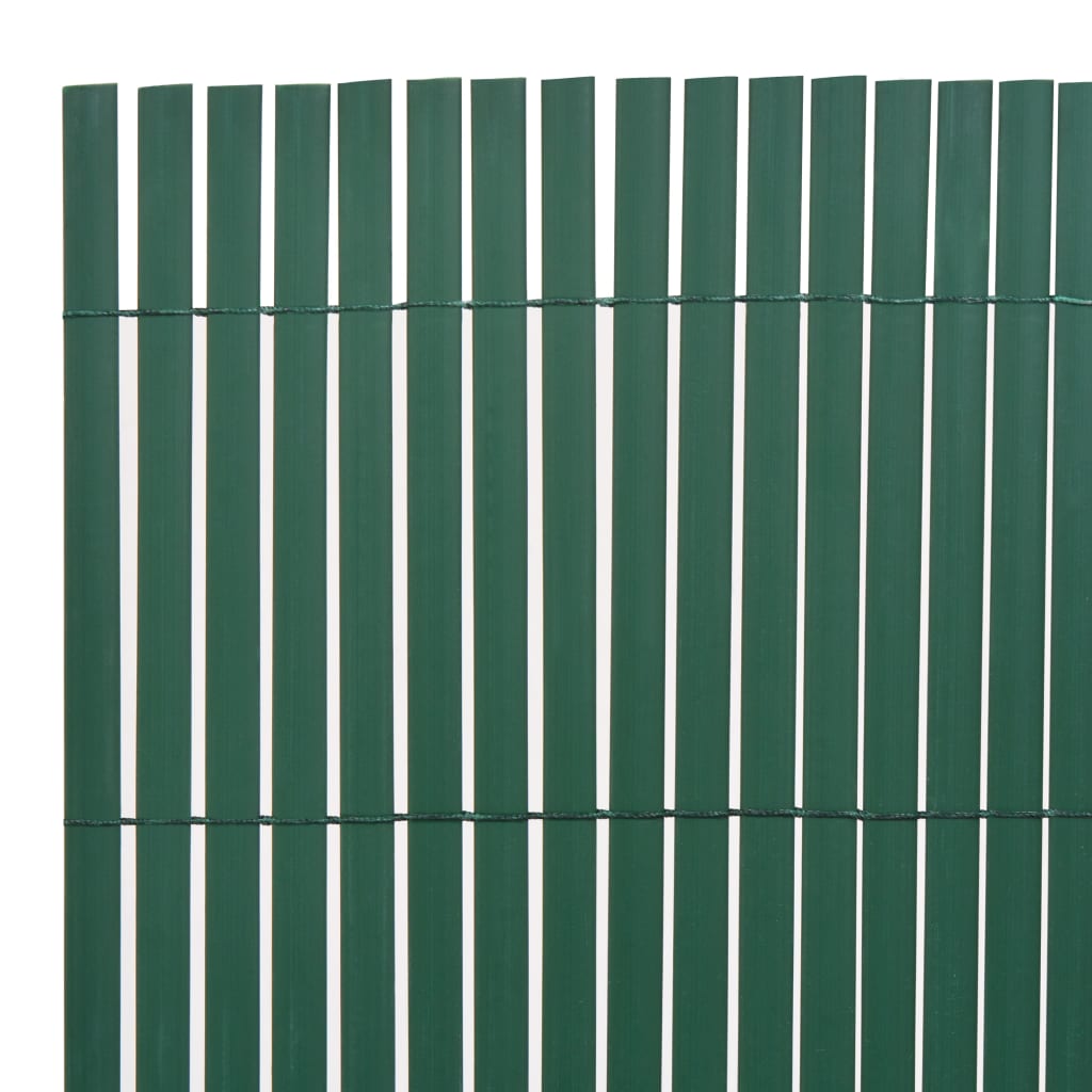 vidaXL Dvipusė sodo tvora, žalios spalvos, 90x400cm