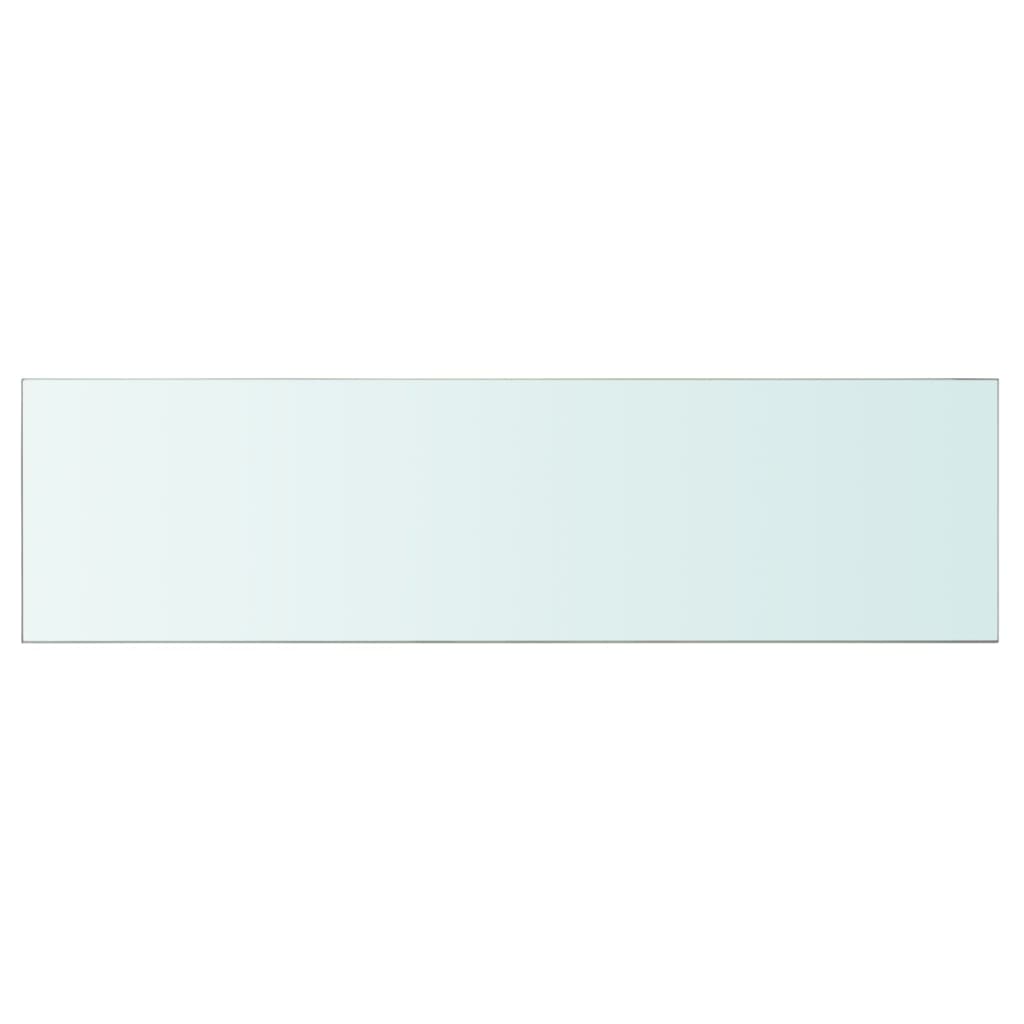 vidaXL Lentynos, 2vnt., skaidrios, 110x30cm, stiklo plokštė (243851x2)