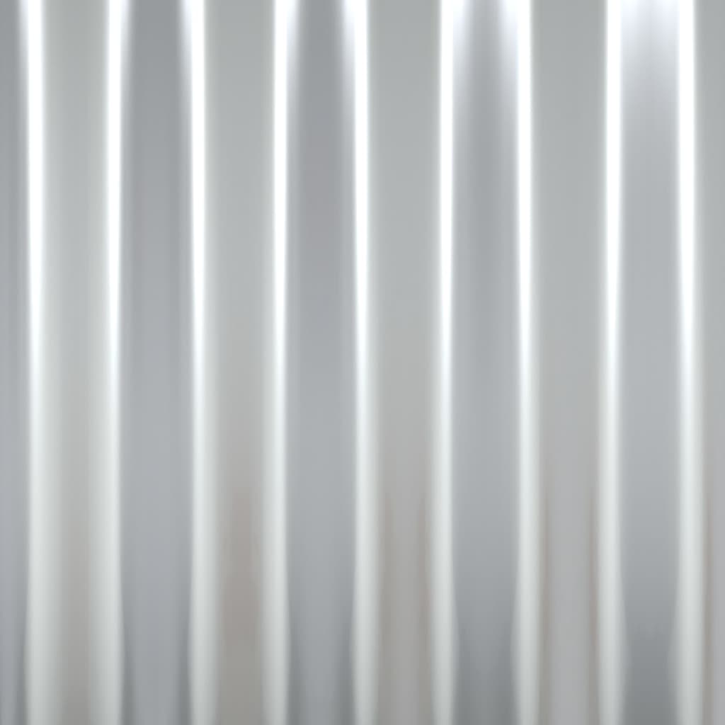 vidaXL Stogo plokštės, 12vnt., sidabrinės, 100x36cm, plienas