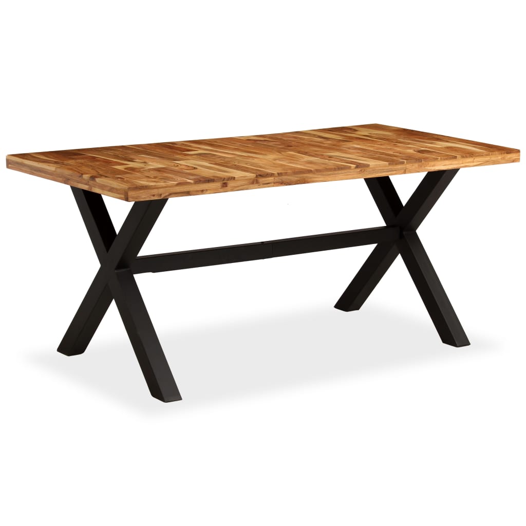 vidaXL Valgomojo stalas, akacijos ir mango mediena, 180x90x76cm