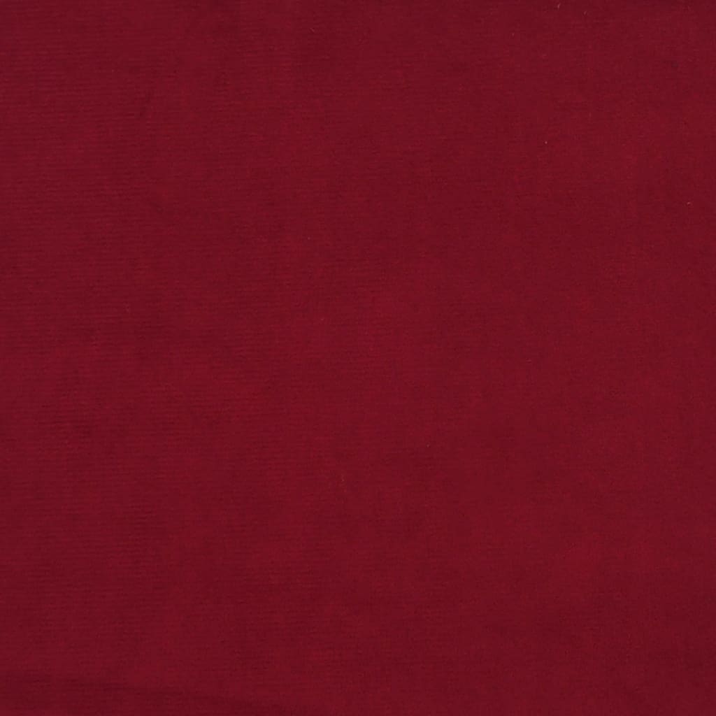 vidaXL Sienų plokštės, 12vnt., vyno, 60x15cm, aksomas, 1,08m²