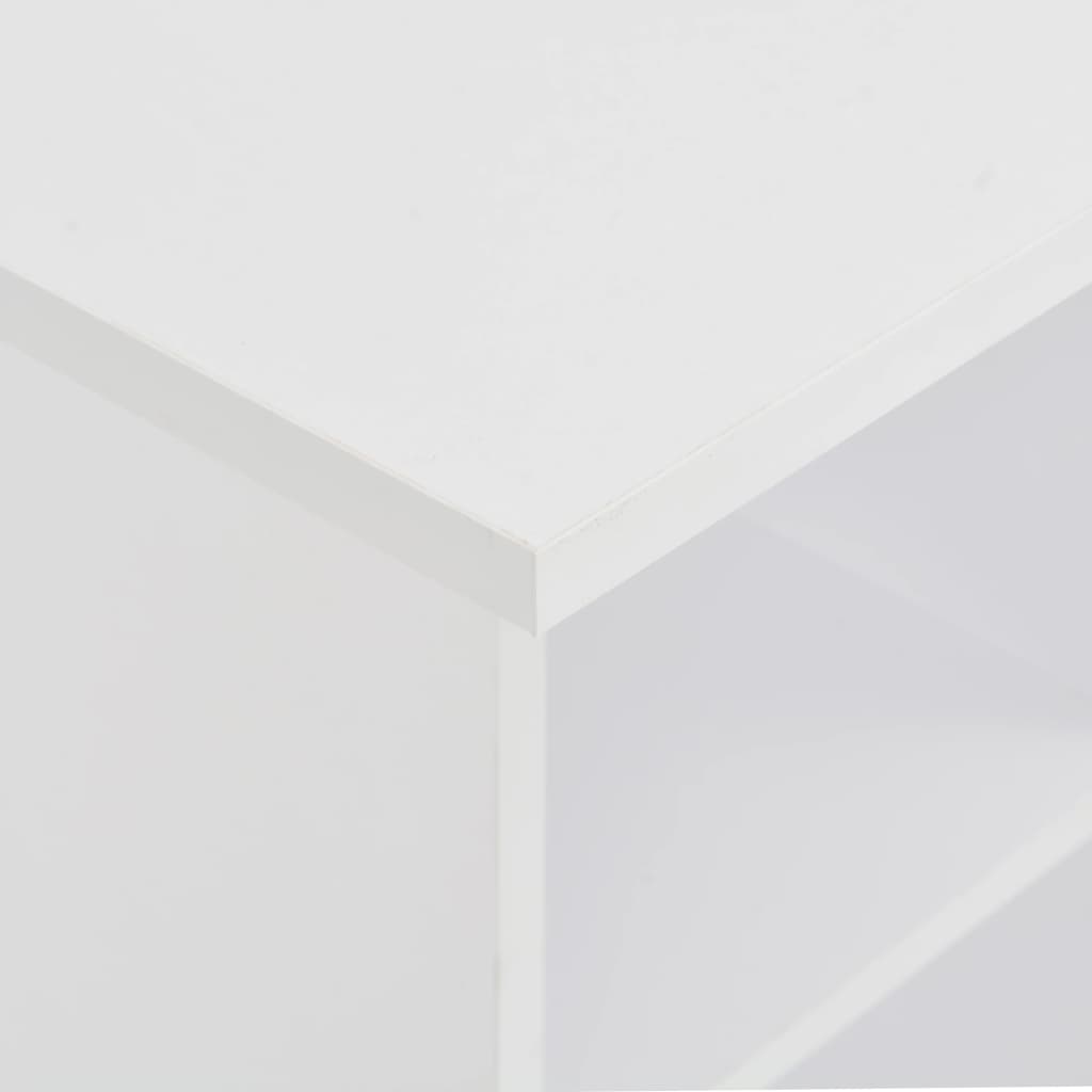 vidaXL Baro stalas, 60x60x110cm, baltas