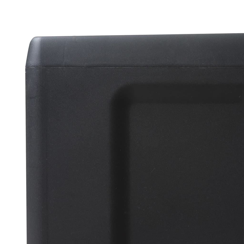 vidaXL Sodo spintelė su 4 lentynomis, juodos ir pilkos spalvos