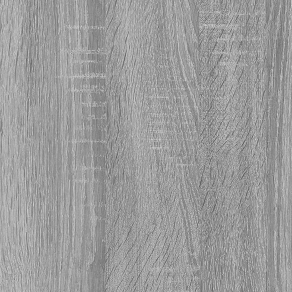 vidaXL Šoninės spintelės, 2vnt., pilkos ąžuolo, apdirbta mediena