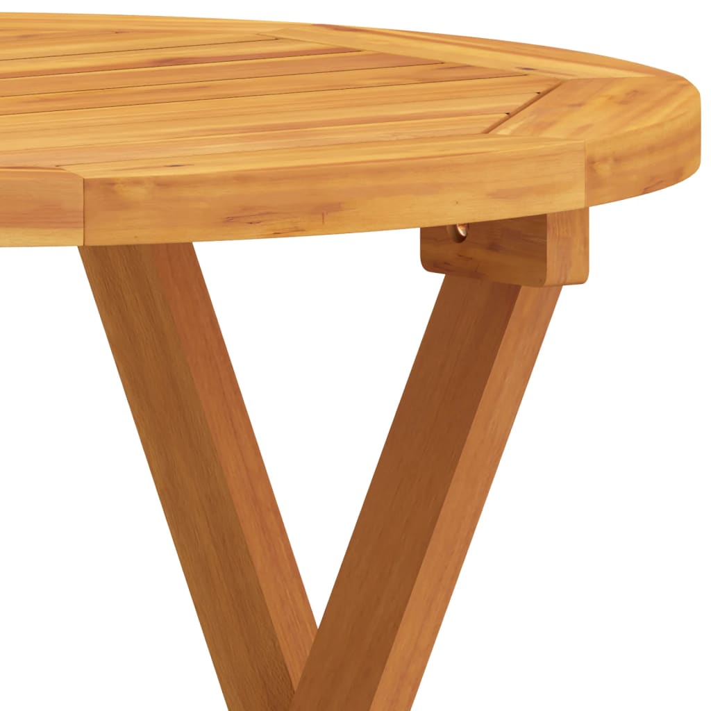vidaXL Bistro staliukas, 46x47cm, akacijos medienos masyvas