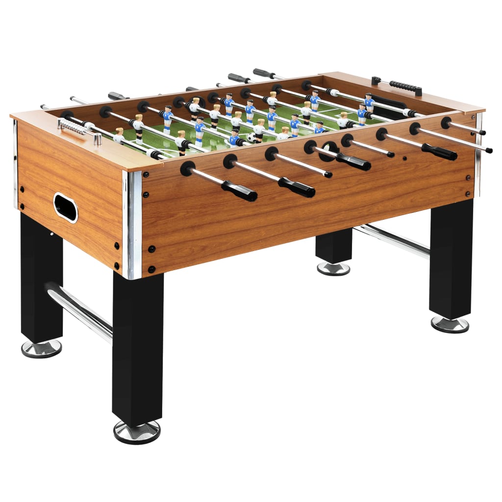 vidaXL Stalo futbolo stalas, rudas/juodas, 140x74,5x87,5cm, plienas