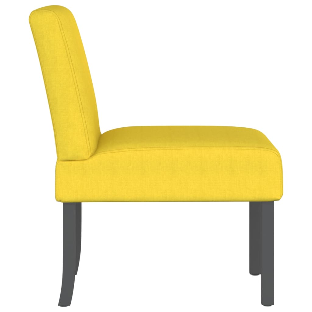 vidaXL Poilsio kėdė, šviesiai geltonos spalvos, audinys