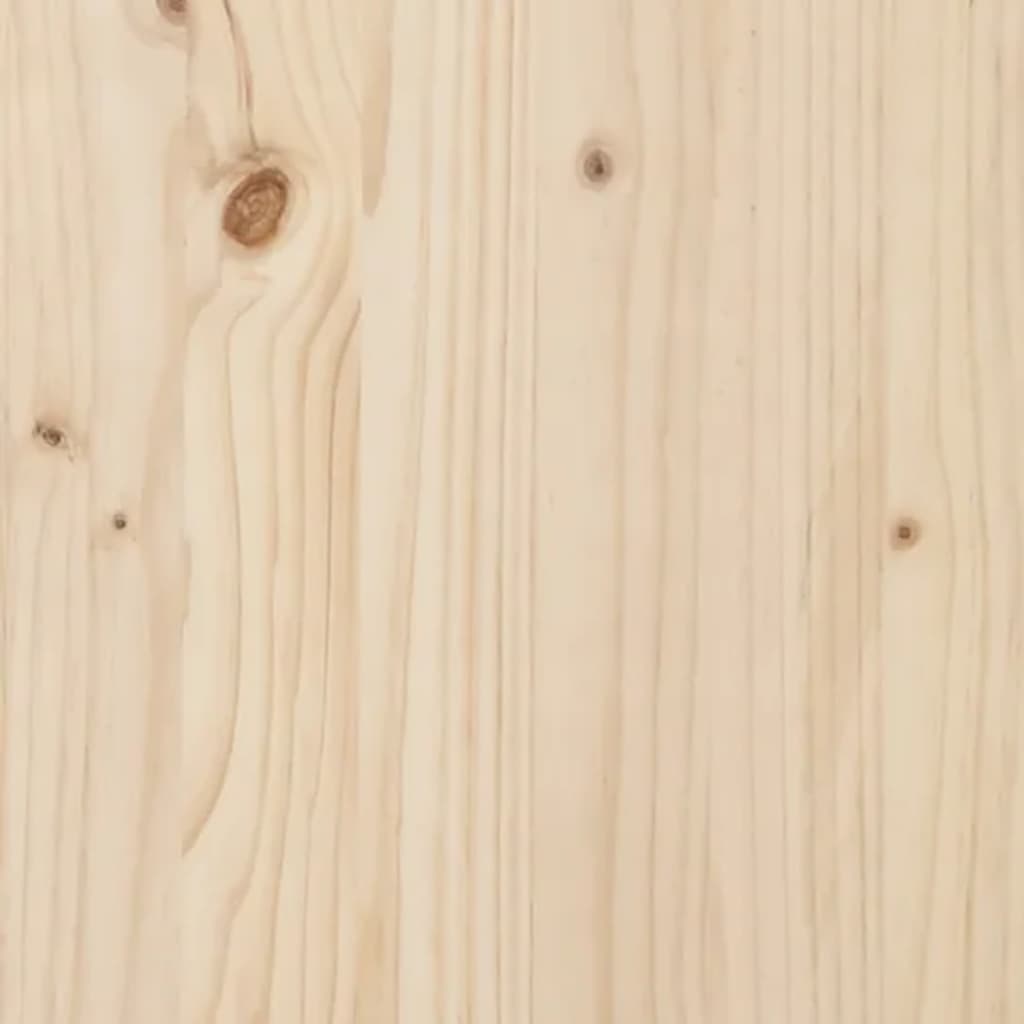 vidaXL Lovelis, 112x25x104,5cm, pušies medienos masyvas
