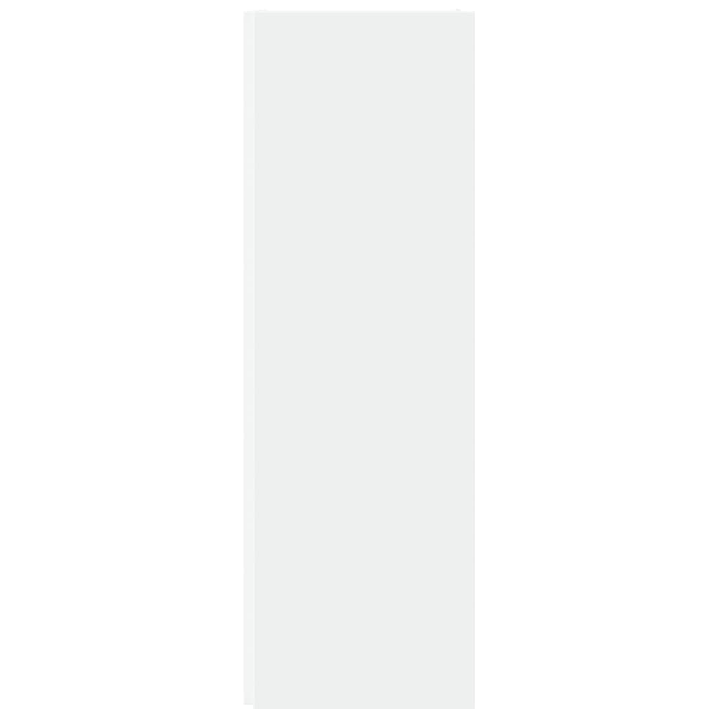vidaXL Kampinė spintelė, baltos spalvos, 33x33x100cm, MDP