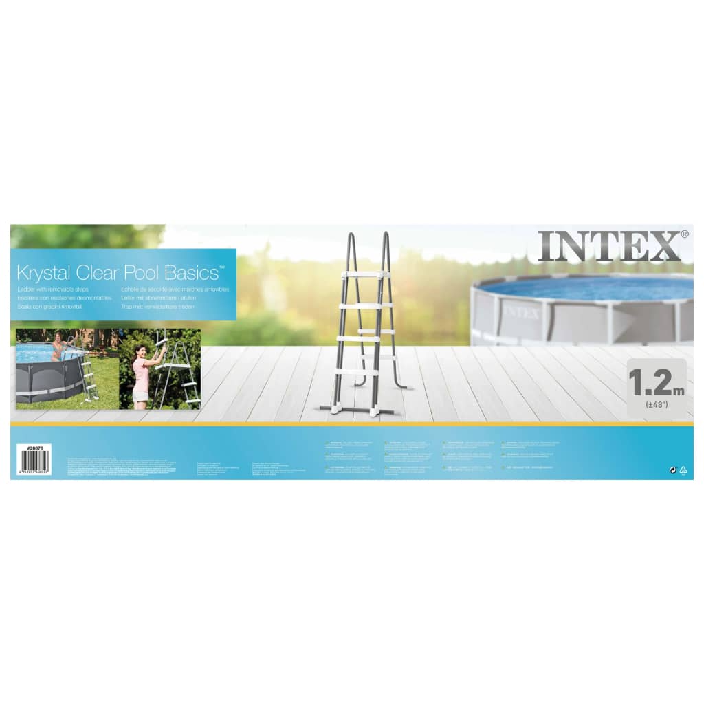 Intex Apsauginės baseino kopetėlės, 4 laipteliai, 122cm