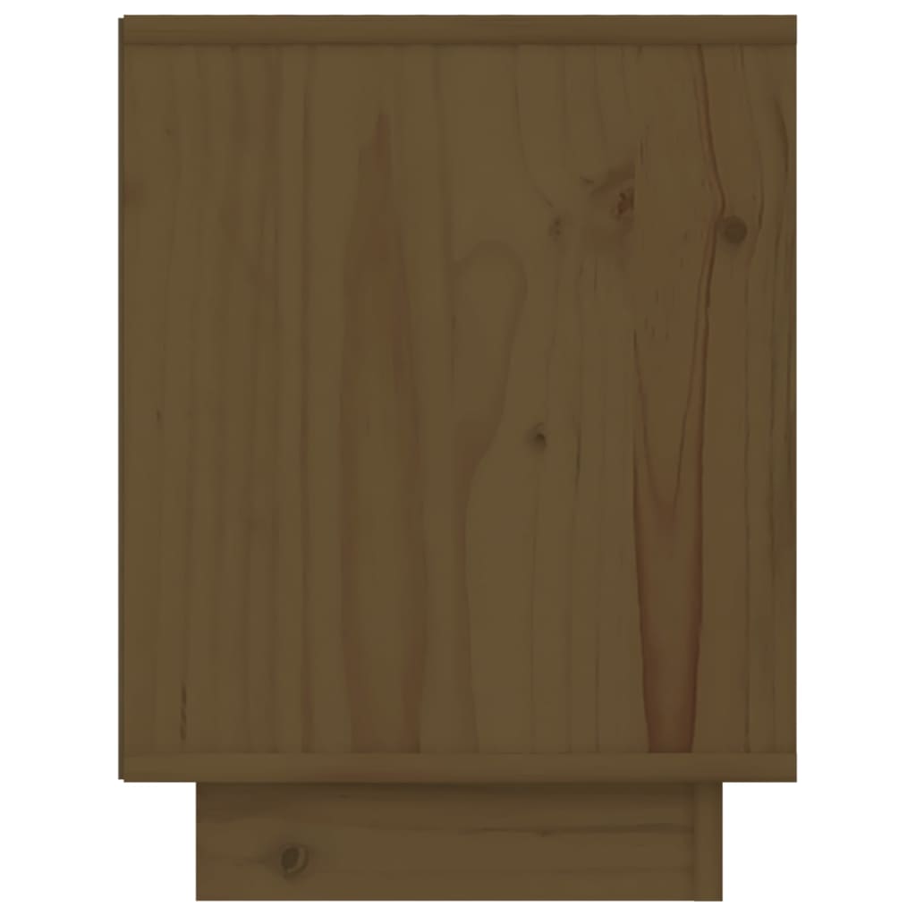 vidaXL Naktinė spintelė, medaus ruda, 40x30x40cm, pušies masyvas